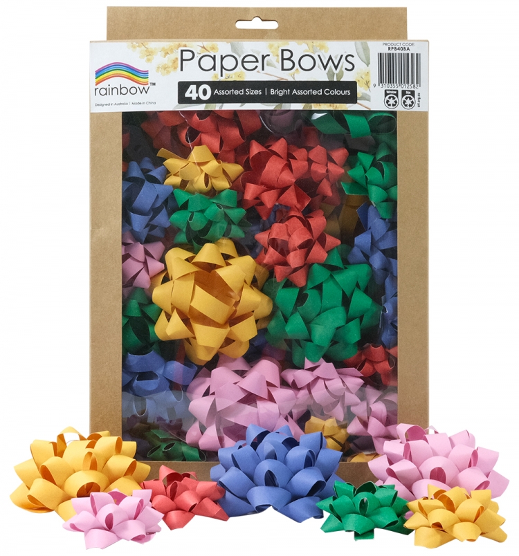 Make Every Gift Stand Out with Rainbow Paper Bows