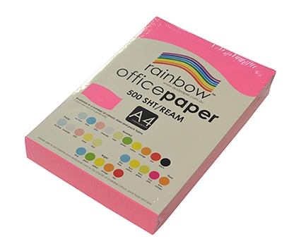 Rainbow Office Paper A4 75gsm Fluro Colours